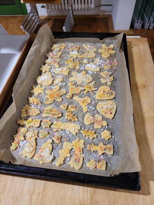 Plätzchenbacken in der Mensa