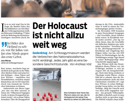 2022-01-28 Teckbote Holocaust-Gedenktag