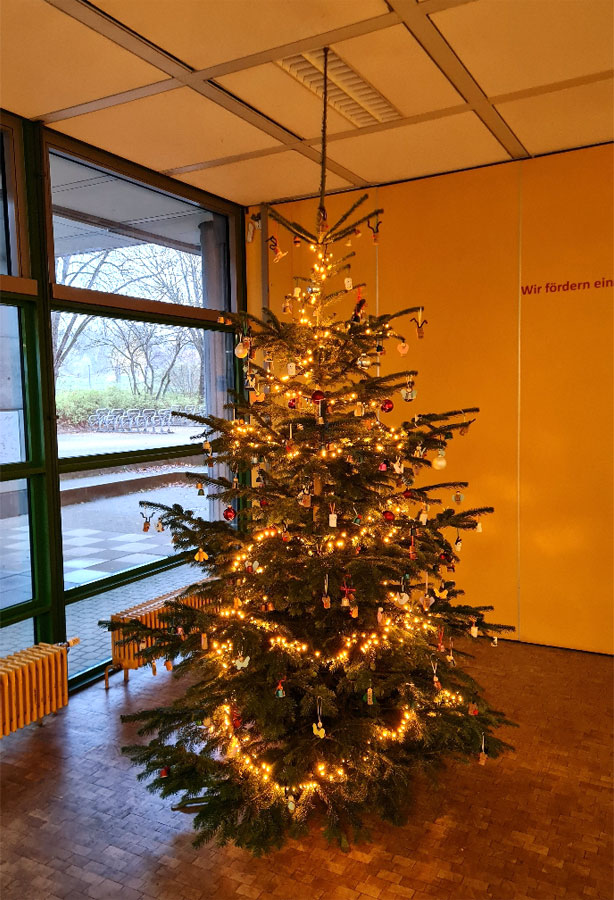 Weihnachtsbaum Schlossgymnasium 2022