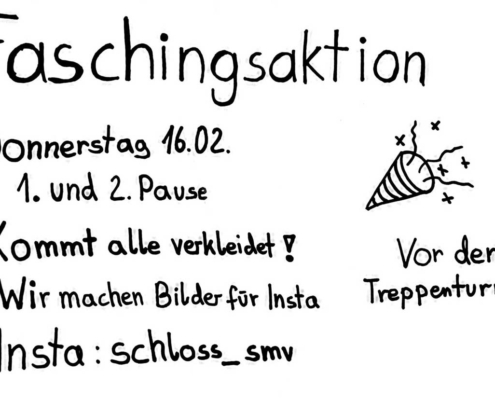 Die SMV lädt zur Faschingsaktion