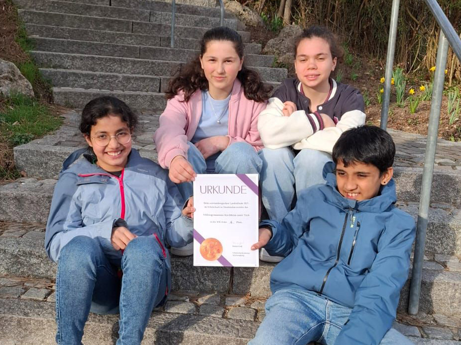 Erfolgreiche Teilnahme am Württembergischen Schulschachfinale Erfolgreiche Teilnahme am Württembergischen Schulschachfinale