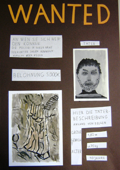 Fahndungsplakat „Kunstraub“