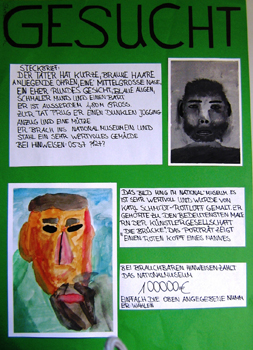 Fahndungsplakat „Kunstraub“