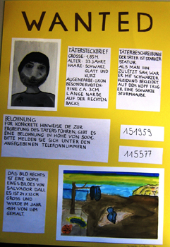 Fahndungsplakat „Kunstraub“