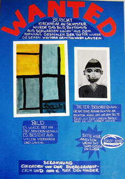 Fahndungsplakat „Kunstraub“