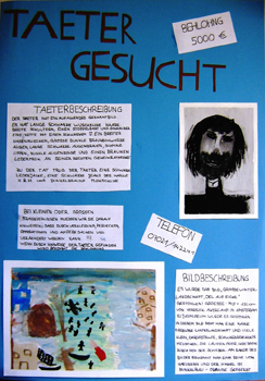 Fahndungsplakat „Kunstraub“