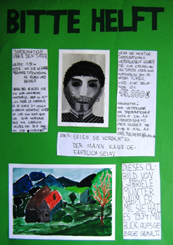 Fahndungsplakat „Kunstraub“