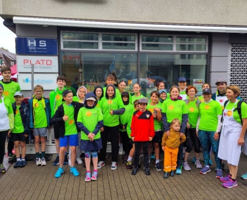 Das Schlossteam zum ersten Mal beim AKB-Sponsorenlauf