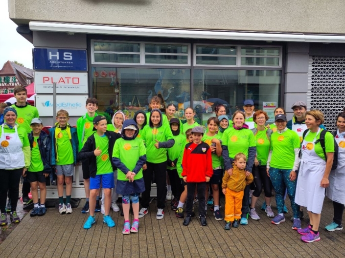 Das Schlossteam zum ersten Mal beim AKB-Sponsorenlauf