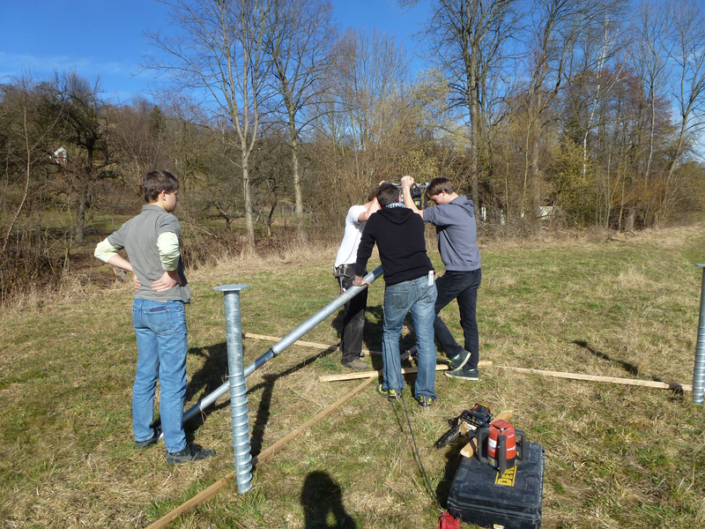 Grünes Klassenzimmer: Bau