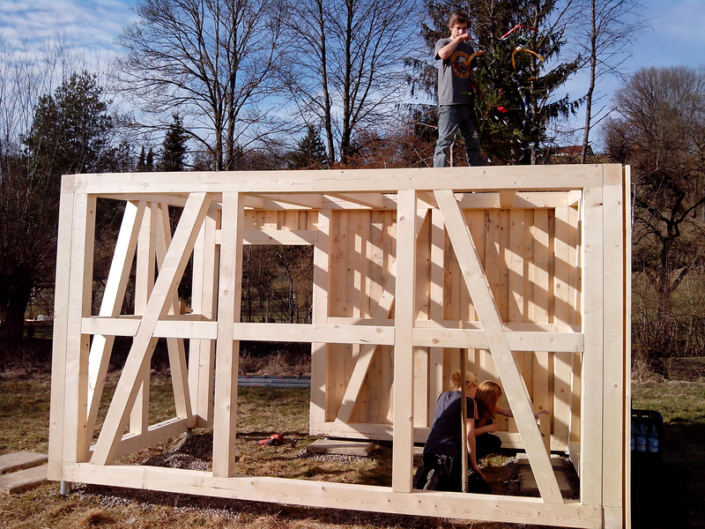 Grünes Klassenzimmer: Bau