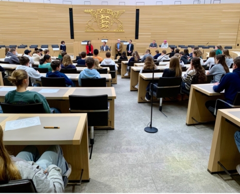 Klasse 9 besucht den Landtag