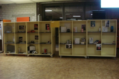 Präsentation der Recycling-Projekte aus dem Kunstunterricht an den Elternabenden