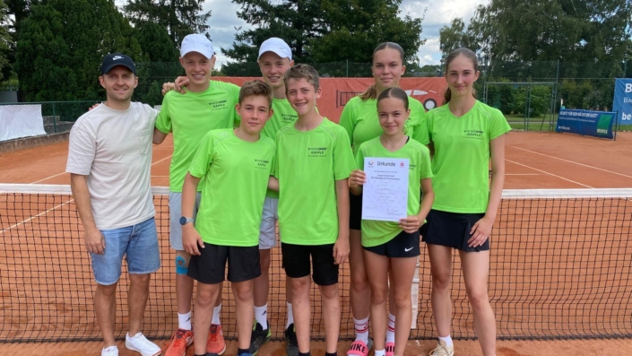 Tennis Mixed-Mannschaft wird 3. im Landesfinale. 2024