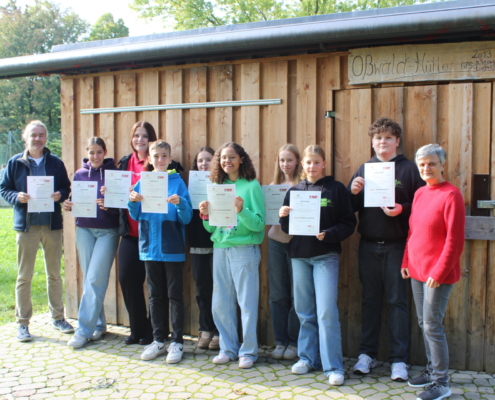 JugendbegleiterInnen zusammen mit Herrn Ocker und Frau Heffner