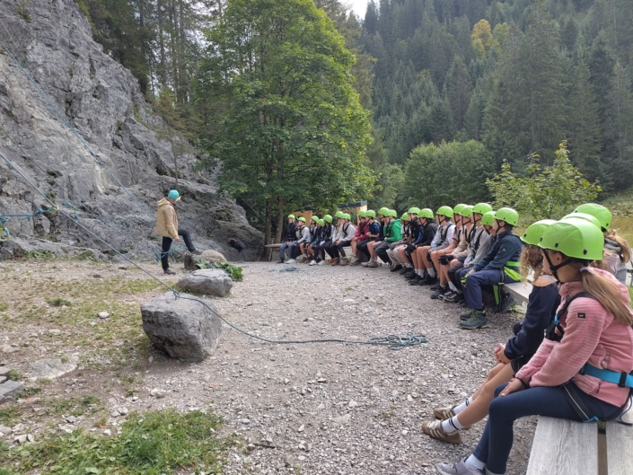 die 8e bei der Kletterwand